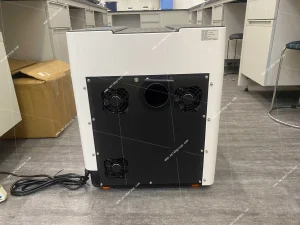 AELAB TANK-ECO Microwave Digestion Extraction System rear panel with cooling fans and circular opening