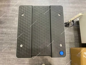 AELAB TANK-ECO Microwave Digestion Extraction System top panel with patterned surface and blue hexagonal button