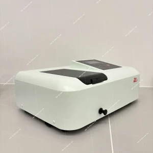 AELAB AE-SP1000 Visible UV-Visible Spectrophotometer front angle view with sample compartment