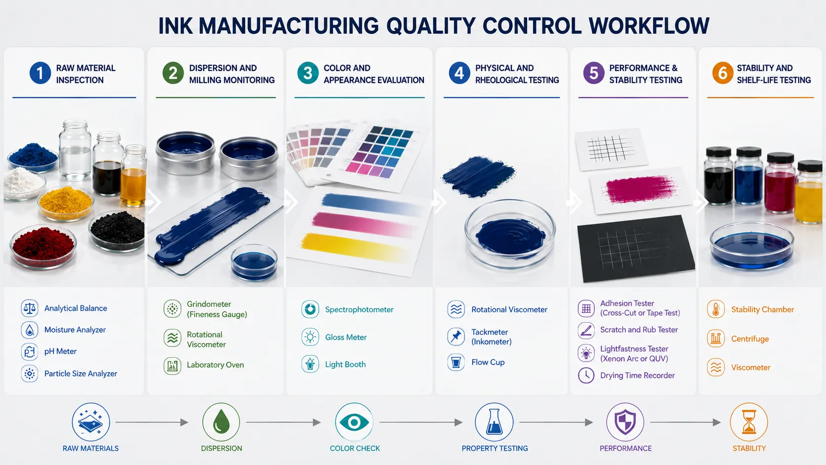 Laboratory Workflow for Ink Manufacturing Quality Control
