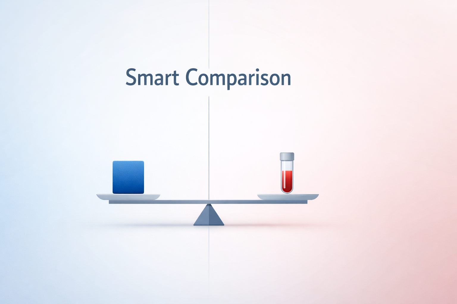 Blog cover image with minimal design showing a balance scale icon and three industry icons, titled 'Balance Selection Guide'.