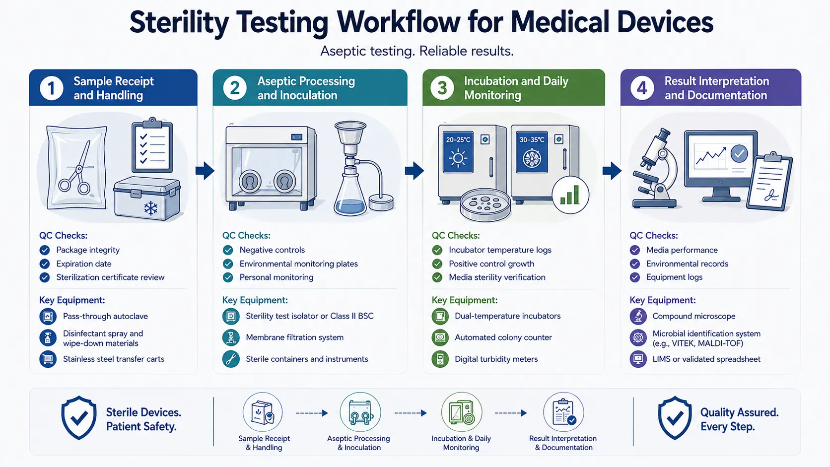 Sterility Testing Workflow for Medical Devices