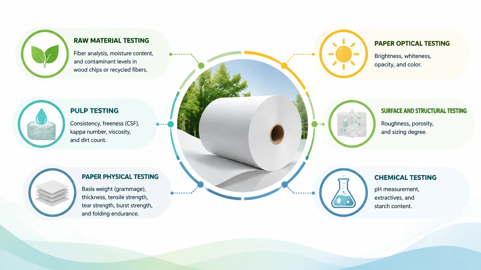AELAB Main testing requirements for pulp and paper mills