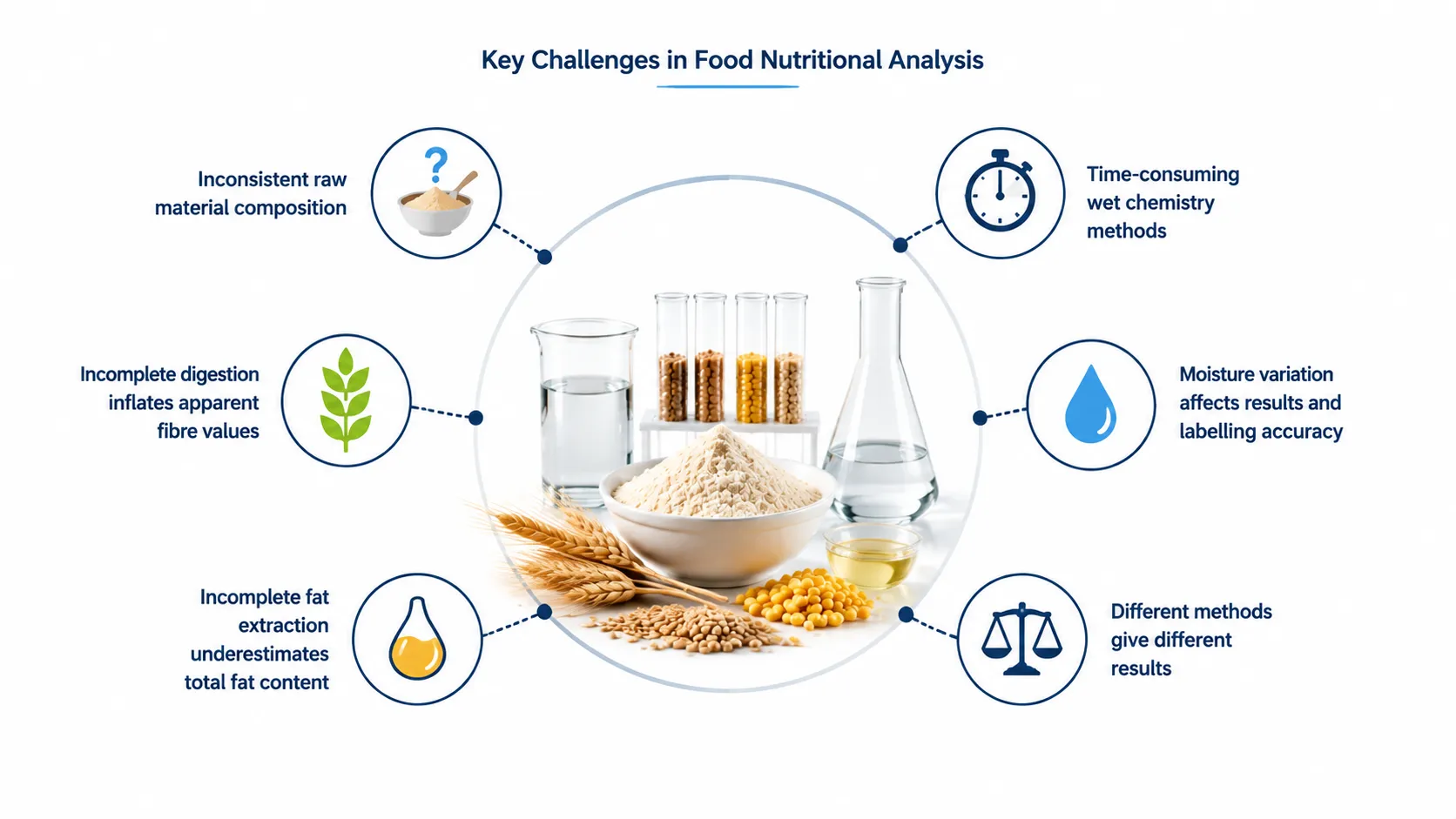 Key challenges in food nutritional analysis aelab