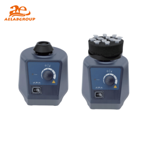 AELAB MX-S variable speed vortex mixer with standard top on a white background